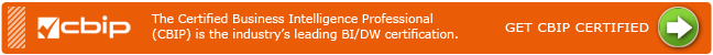 The Certified Business Intelligence Professional (CBIP) is the industry's leading BI/DW certification. Get CBIP Certified!