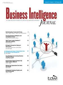 Business Intelligence Journal, Volume 16, Number 4