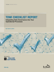 TDWI Checklist Report: Integrating Data Governance into Your Operational Processes