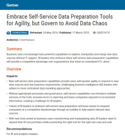 Birst Gartner data prep report cover