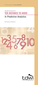 Ten Mistakes to Avoid in Predictive Analytics