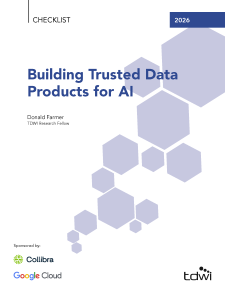 Checklist report cover image: Building Trusted Data Products for AI