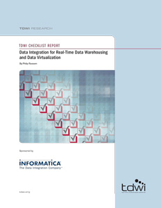 Data Integration for Real-Time Data Warehousing and Data Virtualization