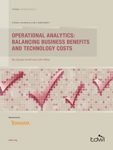 TDWI Checklist Report // Operational Analytics: Balancing Business Benefits and Technology Costs