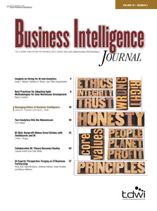 TDWI Business Intelligence Journal, Volume 18, Number 2