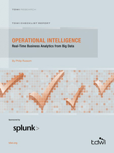 TDWI Checklist Report // Operational Intelligence: Real-Time Business Analytics from Big Data