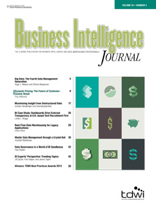 TDWI Business Intelligence Journal, Volume 18, Number 3