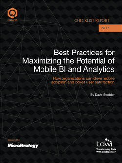 Mobile BI and Analytics Checklist cover