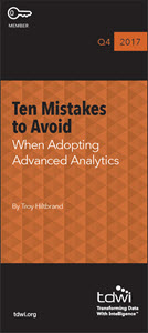 Ten Mistakes to Avoid When Adopting Advanced Analytics