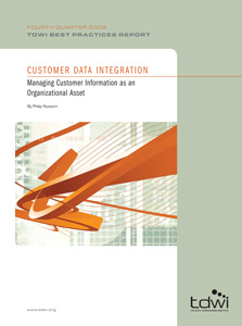TDWI Best Practices Report Q4 2008