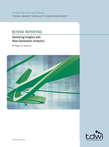 TDWI Best Practices Report Q3 2009
