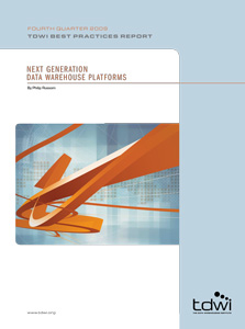TDWI Best Practices Report Q4 2009
