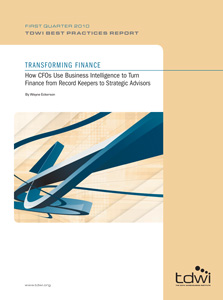 TDWI Best Practices Report Q1 2010