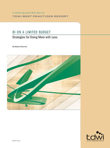TDWI Best Practices Report Q3 2010