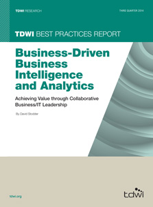 TDWI Best Practices Report Q3 2014
