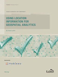 TDWI Checklist Report Geospatial Analytics