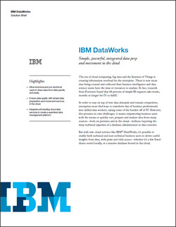IBM Whitepaper Dataworks Cover image