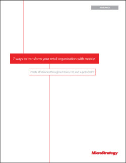 Microstrategy retail and mobile WP cover