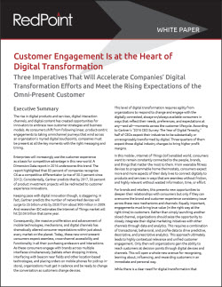 RedPoint Customer Engagement white paper cover