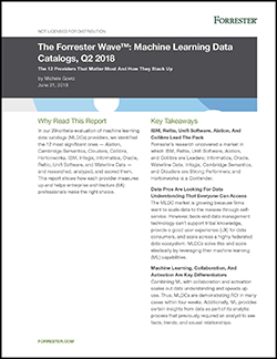 Reltio Forrester Machine Learning white paper cover image