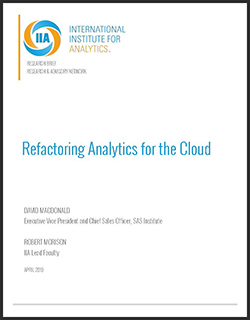 SAS white paper about refactoring analytics code cover image