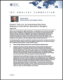 Attunity white paper Acclerating Big Data Analytics cover image