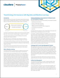 Cloudera Transforming Insurance cover