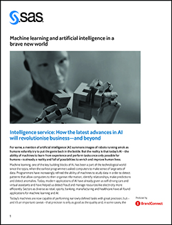 SAS machine learning white paper cover image