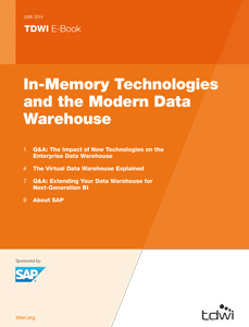 Tdwi E Book In Memory Technologies And The Modern Data