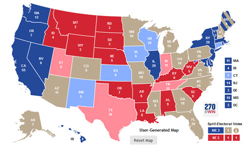 270towin Electoral map